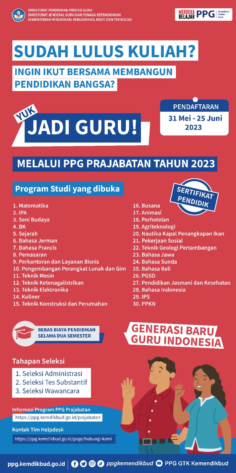 Program Studi PPG Prajabatan